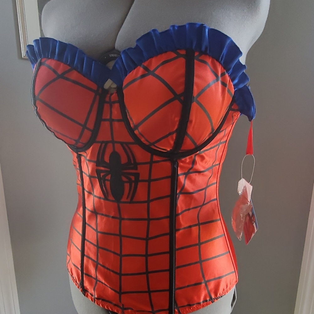 Spiderman corset cosplay costume size L
